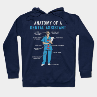 Anatomy of a Dental Assistant T-Shirt Hoodie