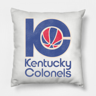 Retro Defunct Kentucky Colonels Basketball Team Pillow