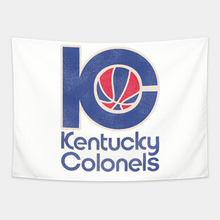 Retro Defunct Kentucky Colonels Basketball Team Tapestry