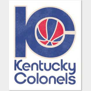 Retro Defunct Kentucky Colonels Basketball Team Posters and Art