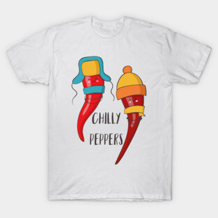 Chilly Peppers- Funny Cold Chilli Pepper in Scarves Gift T-Shirt