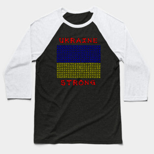 Ukraine Strong Baseball T-Shirt