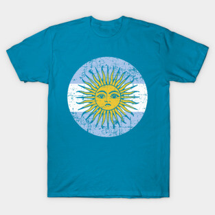 Argentina Flag - grunge T-Shirt