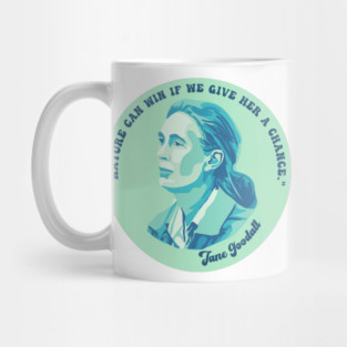 Jane Goodall Portrait and Quote Mug