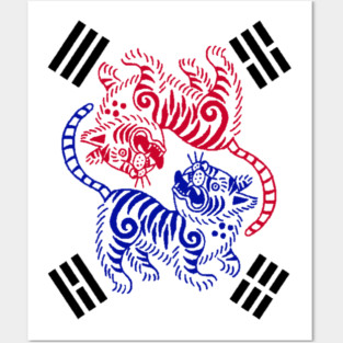 Tiger Taegeuk Posters and Art