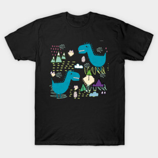 Cool T-rex Fun party teal T-Shirt