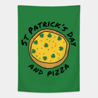 St Patricks Day and Pizza Tapestry