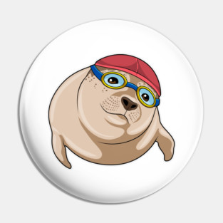 Seal Swimming Swimming goggles Pin