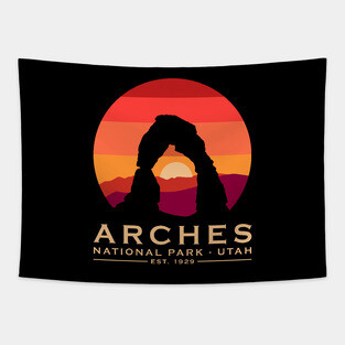 Arches National Park Utah - Est 1929 Tapestry