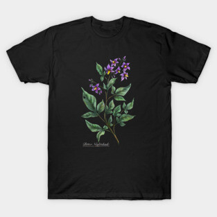 Bitter Nightshade. Witchy herb. T-Shirt