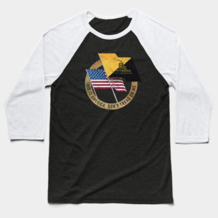 USA - Don´t Tread on Me - Vintage Emblem Baseball T-Shirt