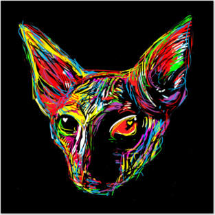 Sphynx cat Love Posters and Art