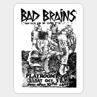 Bad Brains Punk Flyer Sticker
