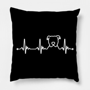 Pitbull Puppy Heartbeat Pillow