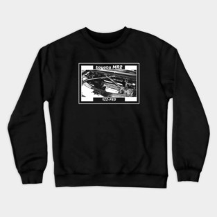TOYOTA MR2 MK3 ENGINE (Black Version) Crewneck Sweatshirt