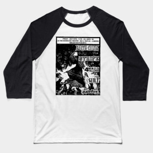 Earth Crisis / Strife / 4 Walls Falling / Guilt Hardcore Flyer Baseball T-Shirt