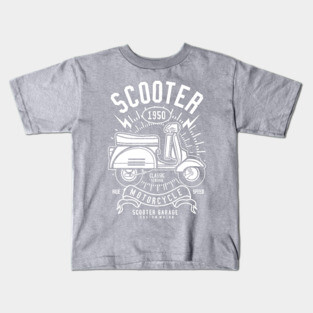 The scooter rider Kids T-Shirt