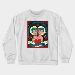 Box Of Oddities Twins by Lucie Rice Crewneck Sweatshirt