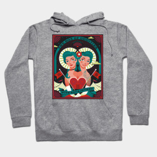Box Of Oddities Twins by Lucie Rice Hoodie