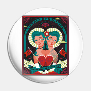 Box Of Oddities Twins by Lucie Rice Pin