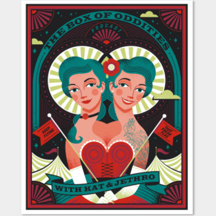 Box Of Oddities Twins by Lucie Rice Posters and Art