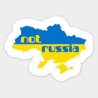 Not Russia Sticker
