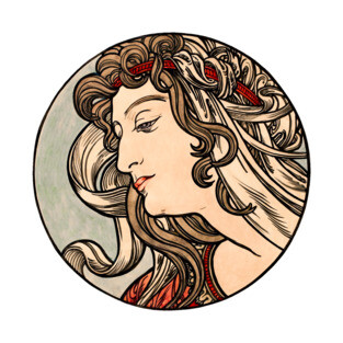 Alphonse Mucha - Stained Glass T-Shirt