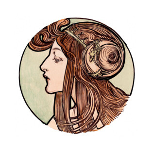 Alphonse Mucha - Stained Glass T-Shirt