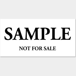 SAMPLE NOT FOR SALE Posters and Art