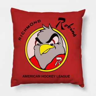 Defunct Richmond Robins AHL Hockey 1972 Pillow