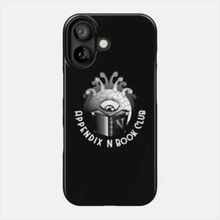 Appendix N Book Club B&W Phone Case