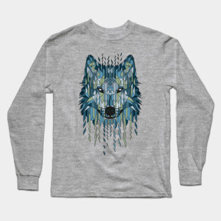 Geometrical Wolf Long Sleeve T-Shirt