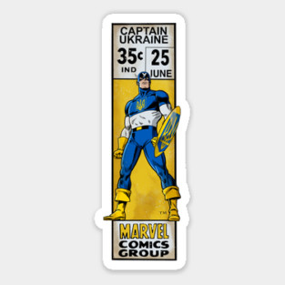 Captain Ukraine corner box - m Sticker