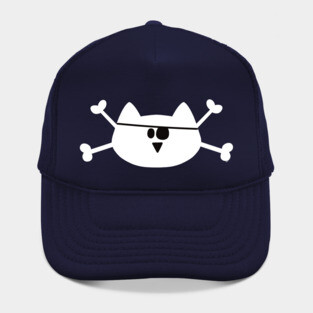 Pirate Cat skull & bones Hat