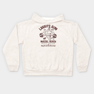 Larry's Gym At Mussel Beach Kids Hoodie