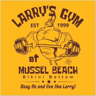 Larry's Gym At Mussel Beach Posters and Art