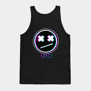 Glitch Face Tank Top