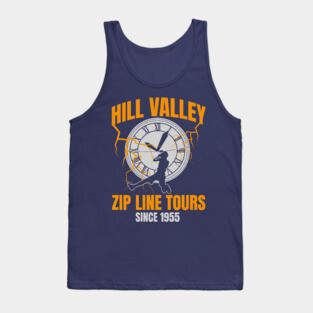 Back to the Future Hill Valley Zip Line Tours Tank Top