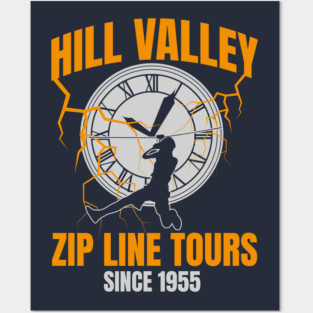 Back to the Future Hill Valley Zip Line Tours Posters and Art