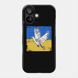 Dove of peace. Support Ukraine Phone Case