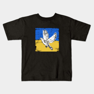 Dove of peace. Support Ukraine Kids T-Shirt