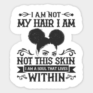 I am not my hair I am not this skin I am a soul that lives within Magnet