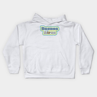 Buenos Aires Flag Kids Hoodie