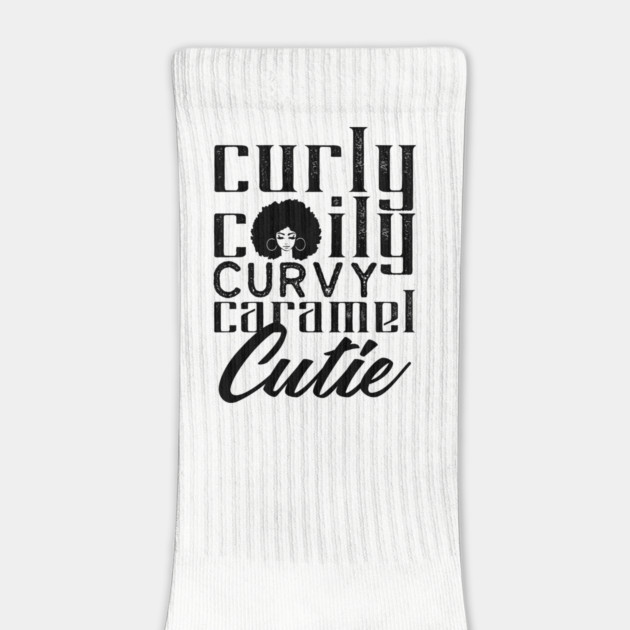 Curly Coily curvy Caramel Cutie by UrbanLifeApparel
