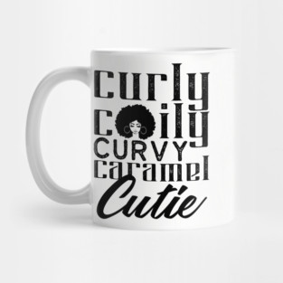 Curly Coily curvy Caramel Cutie Mug