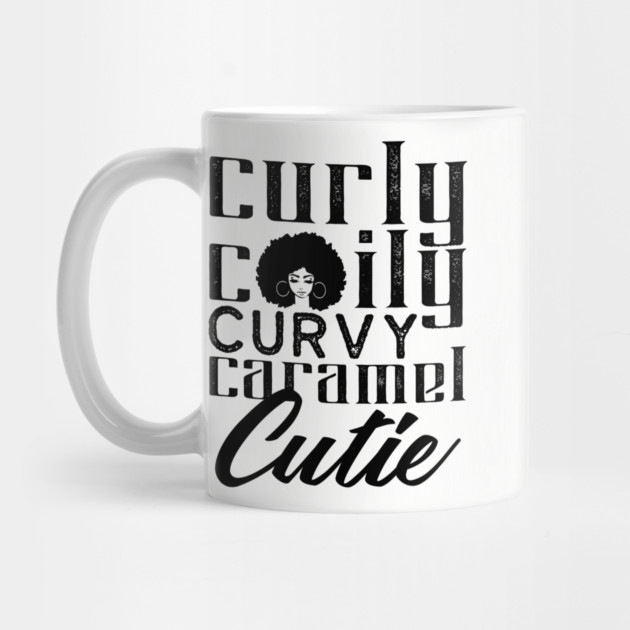 Curly Coily curvy Caramel Cutie by UrbanLifeApparel