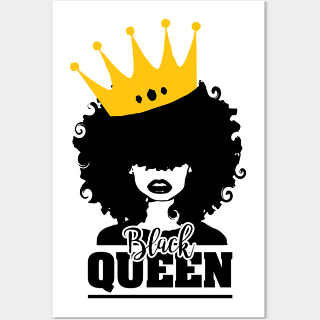 Black Queen, Black Woman, Black Girl Magic Wall Art by UrbanLifeApparel