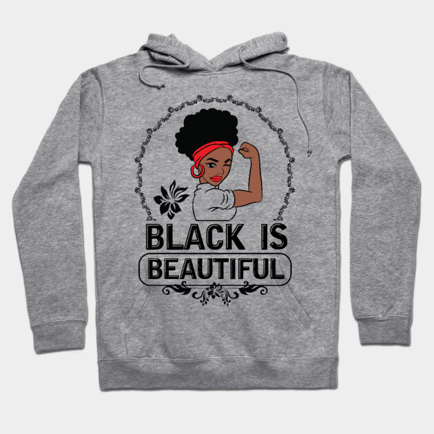 Black is Beautiful, Black Queen, Black Woman, Black Girl Magic Hoodie by UrbanLifeApparel