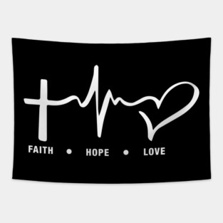 Faith, hope and love Tapestry