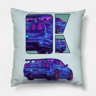 Skyline Gtr R34 Pillow
